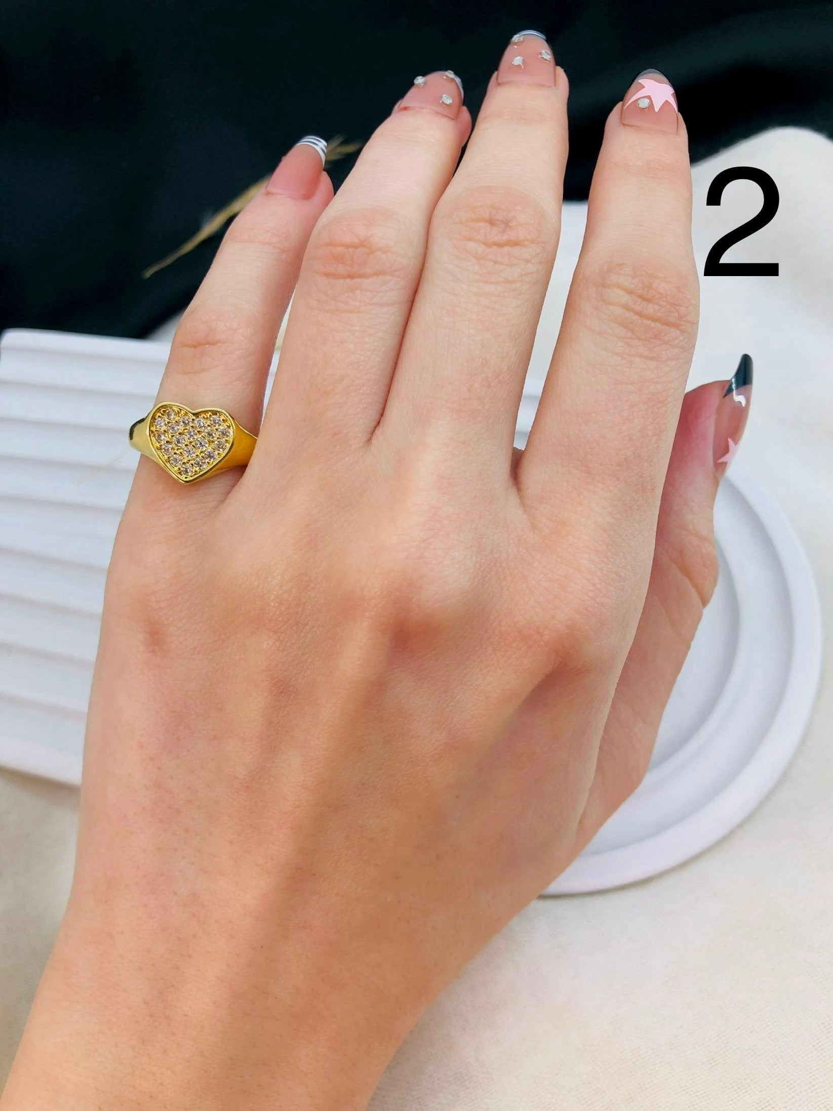 5538 Pinky Ring gold plated