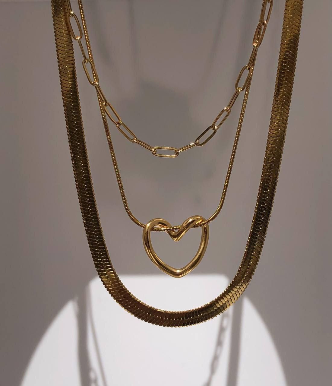 50023 Combo 3 Necklace Stainless – Twinka Accessories