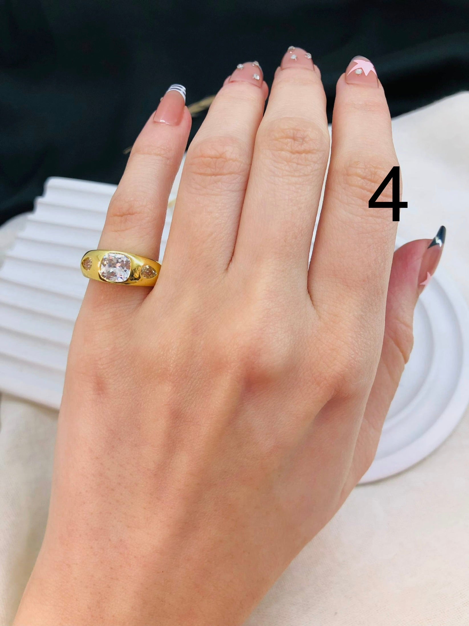 5539 Pinky Ring gold plated