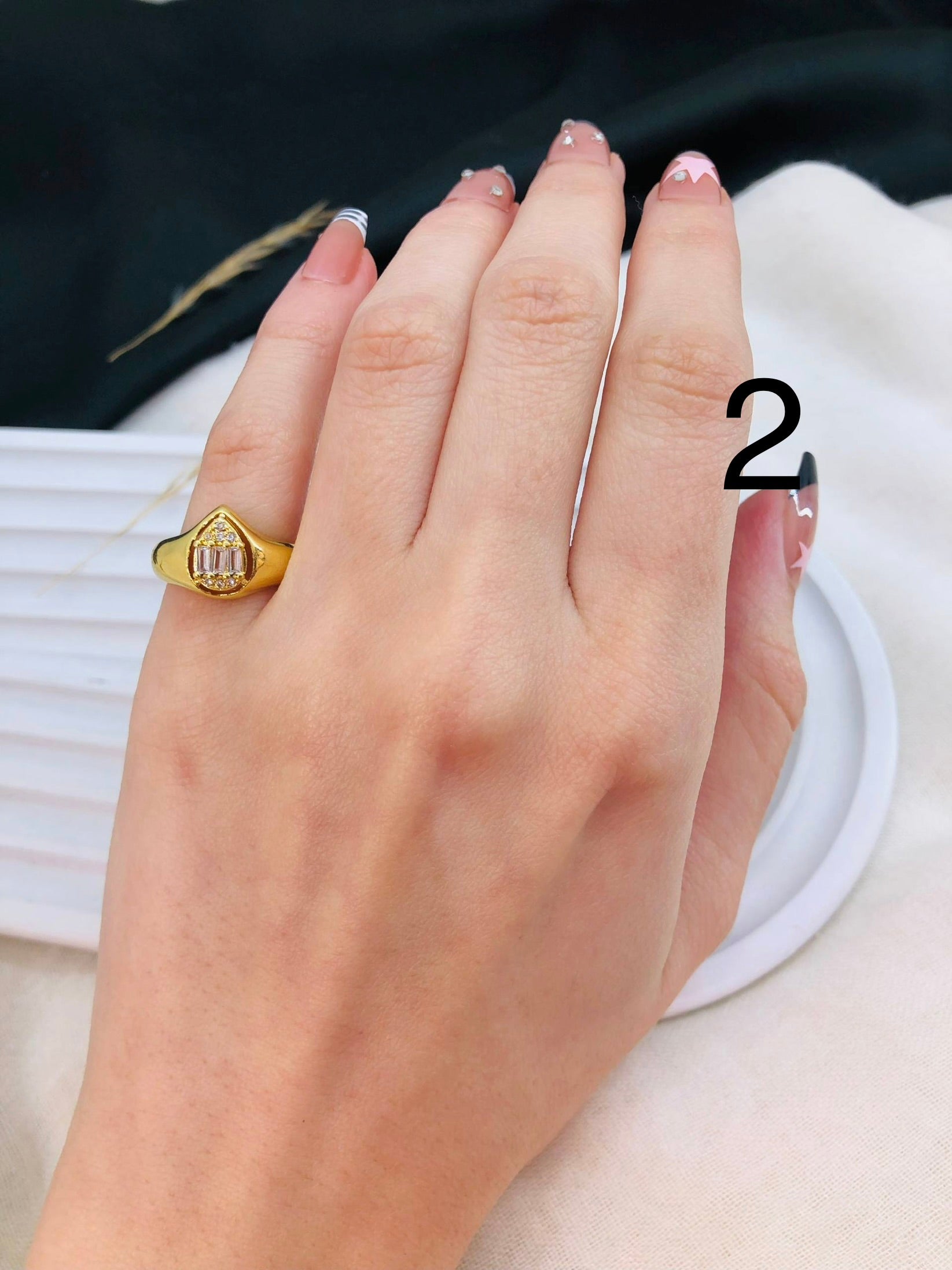5539 Pinky Ring gold plated