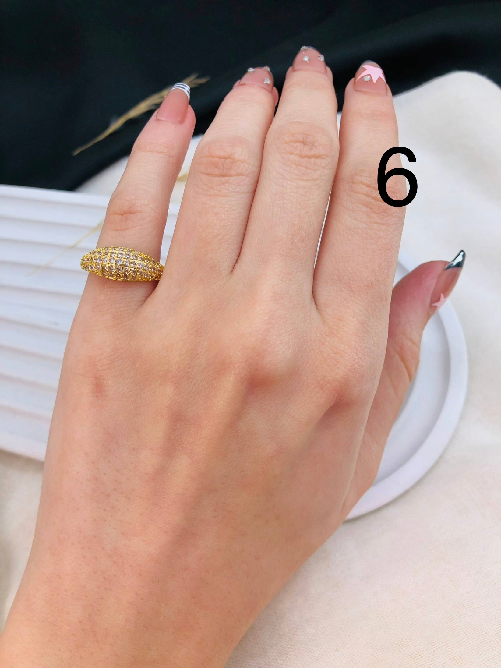 5539 Pinky Ring gold plated