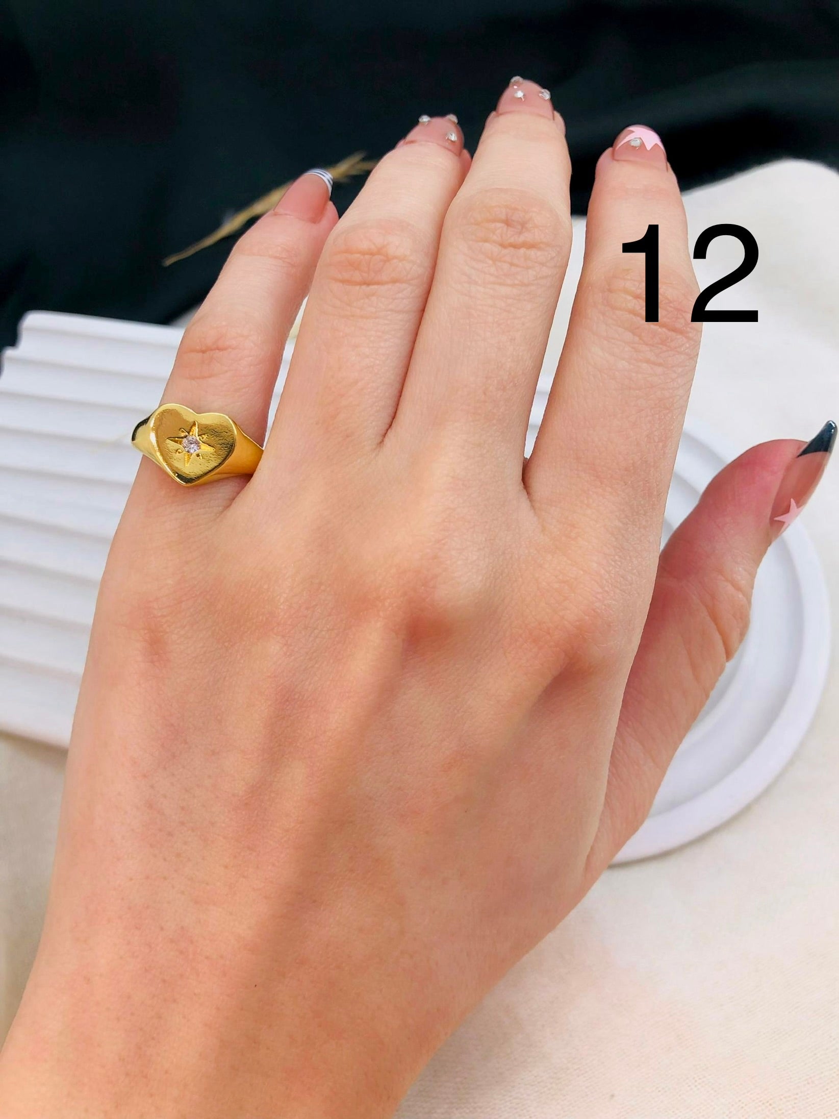 5538 Pinky Ring gold plated