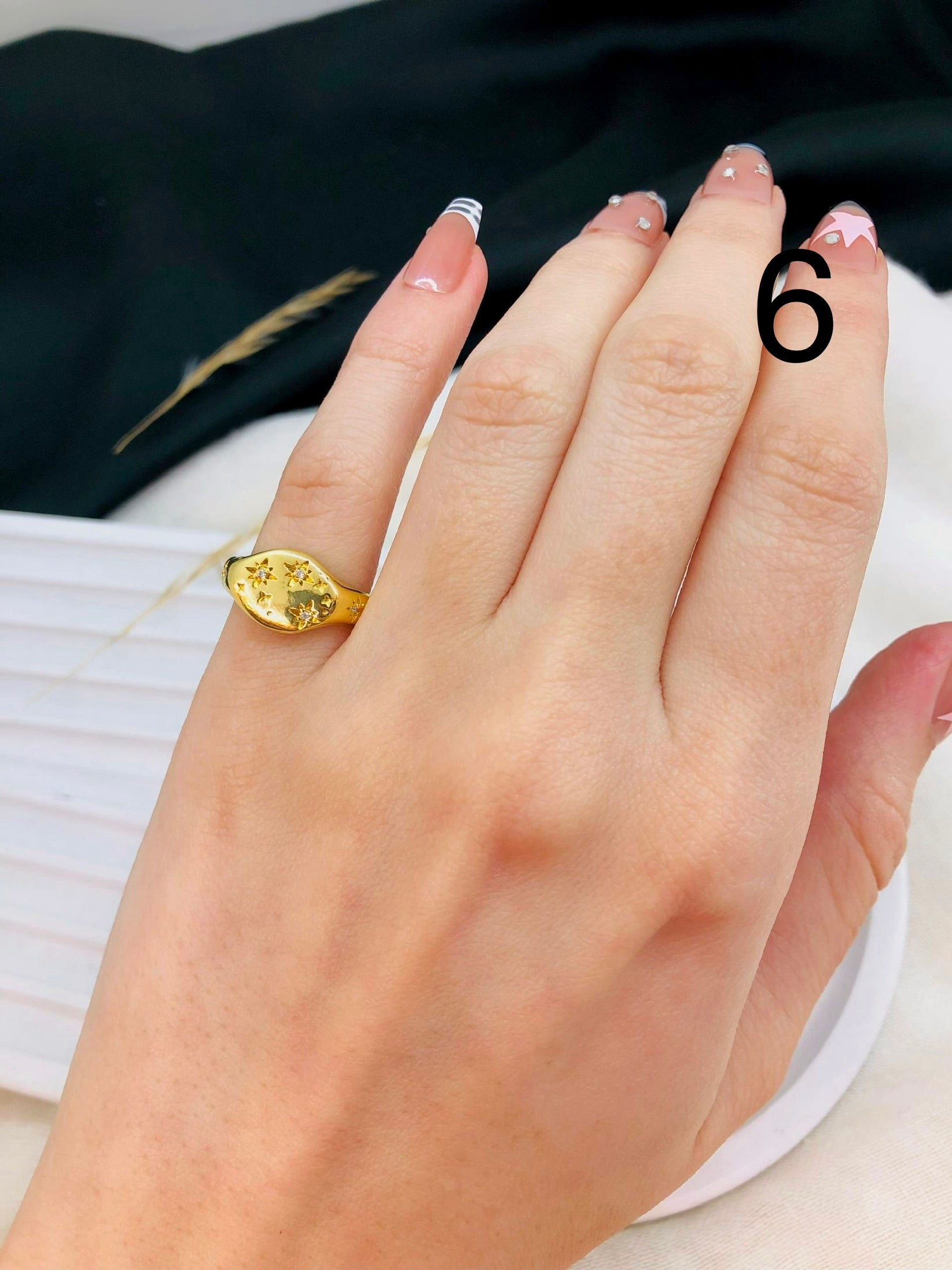 5538 Pinky Ring gold plated