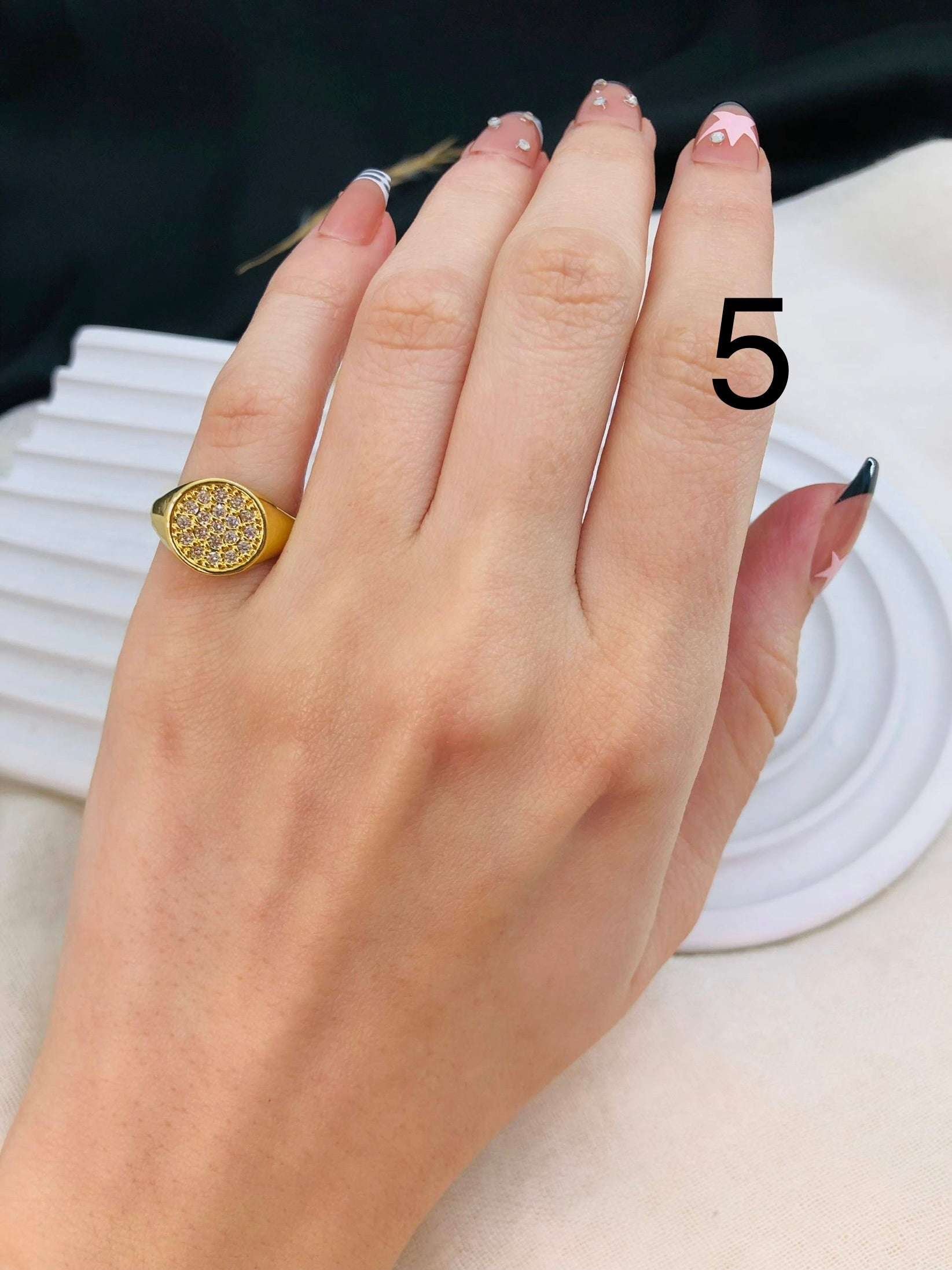 5539 Pinky Ring gold plated