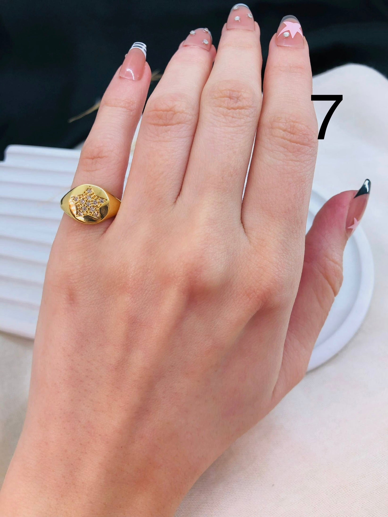 5538 Pinky Ring gold plated