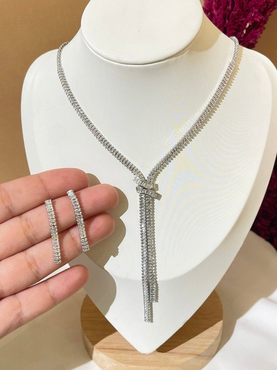 5150 combo 2 Necklace with Earrings Soiree