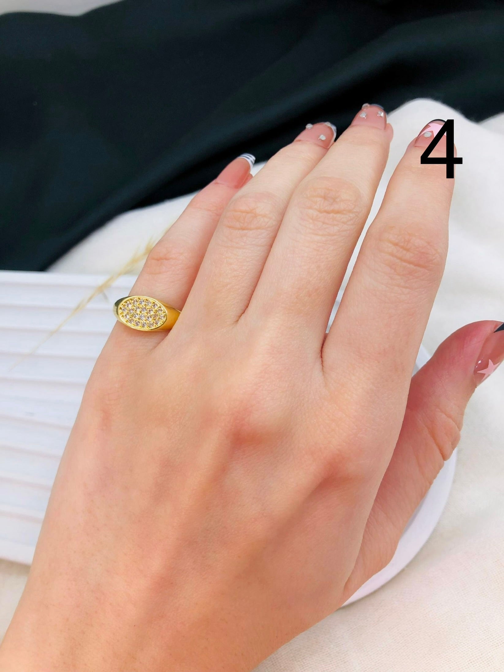5538 Pinky Ring gold plated
