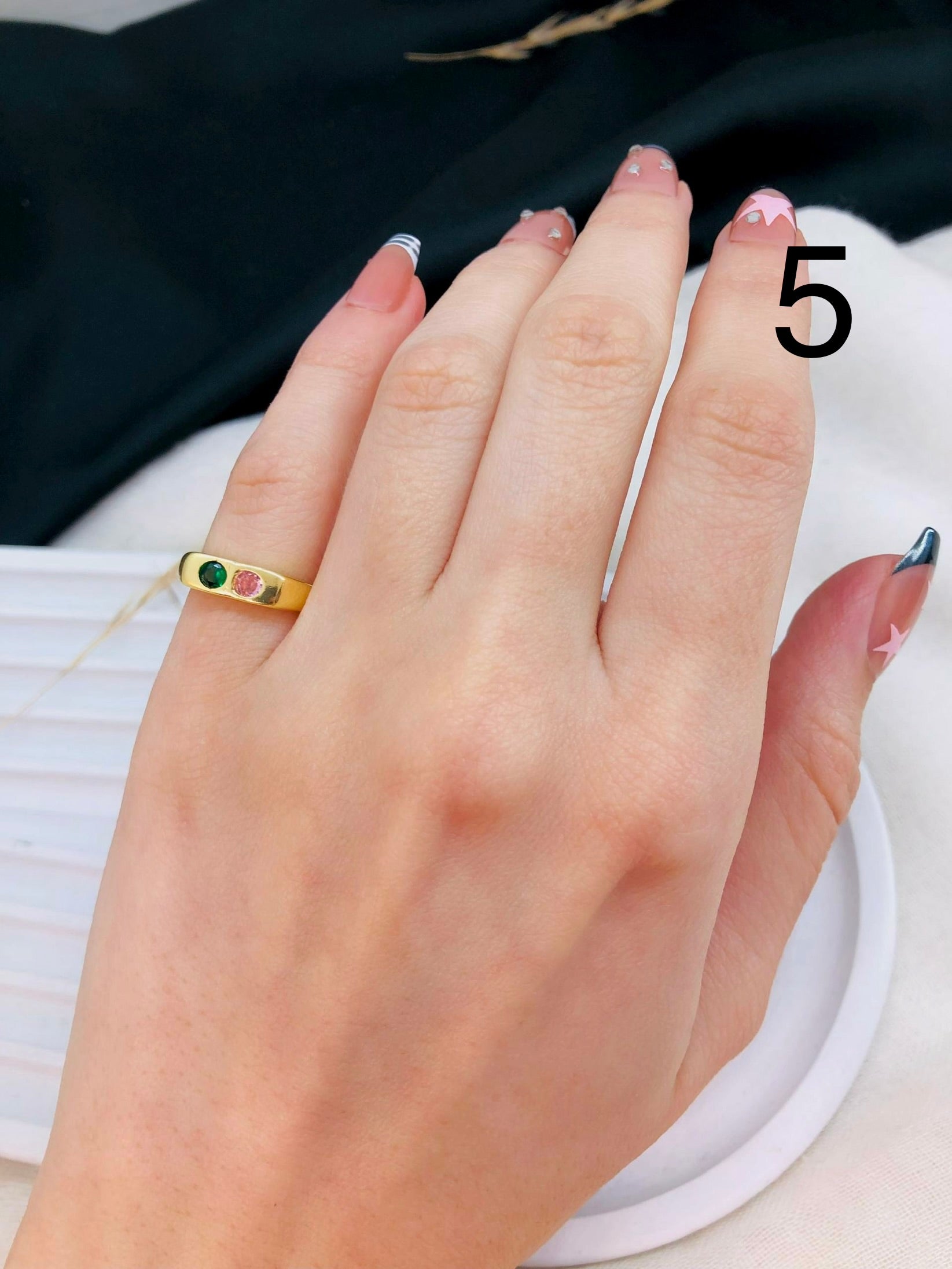 5538 Pinky Ring gold plated