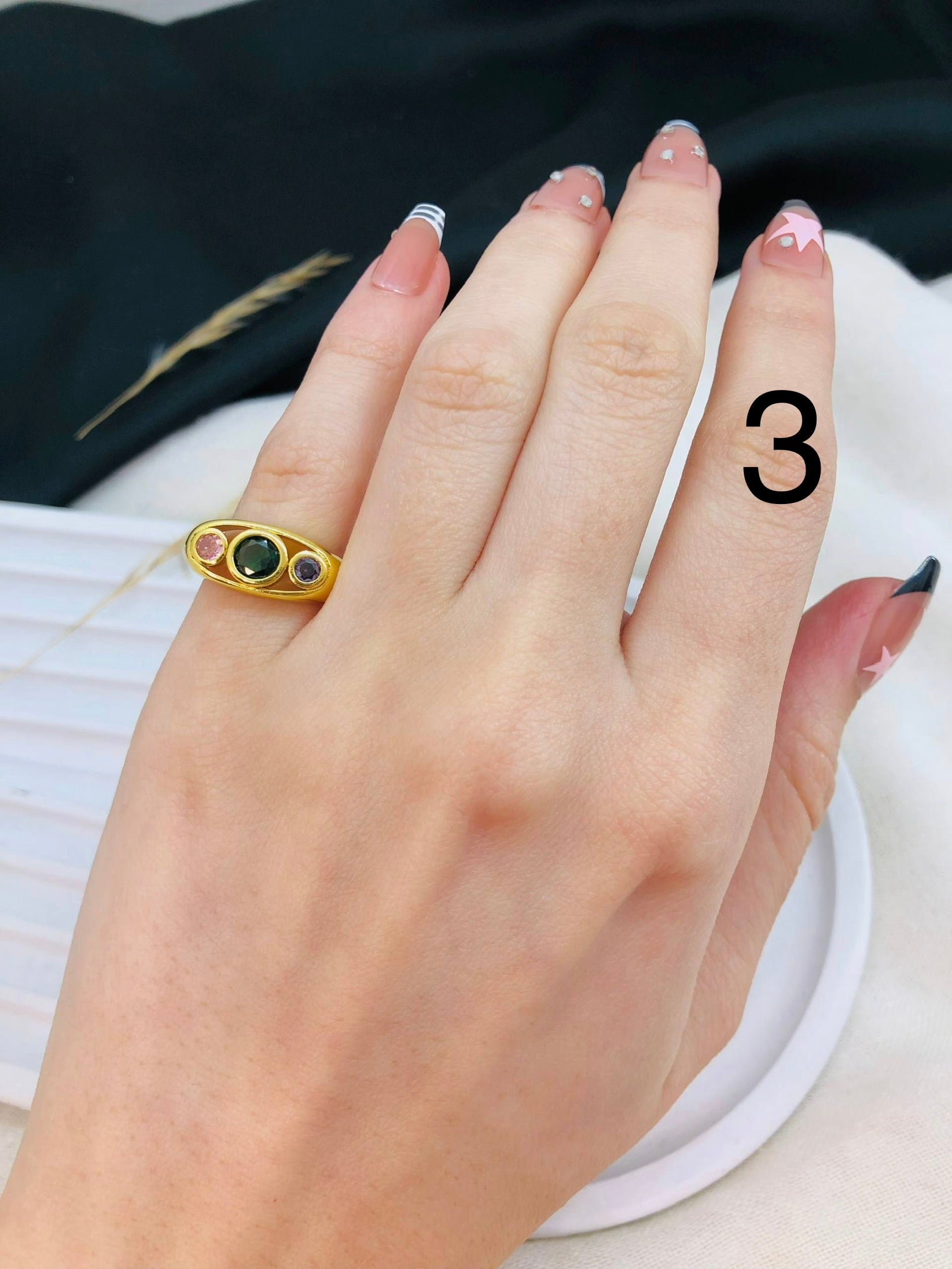 5539 Pinky Ring gold plated