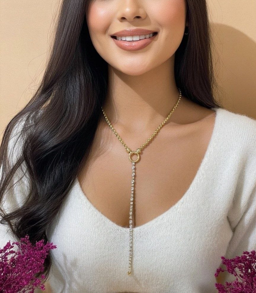 5654 Necklace Gold plated