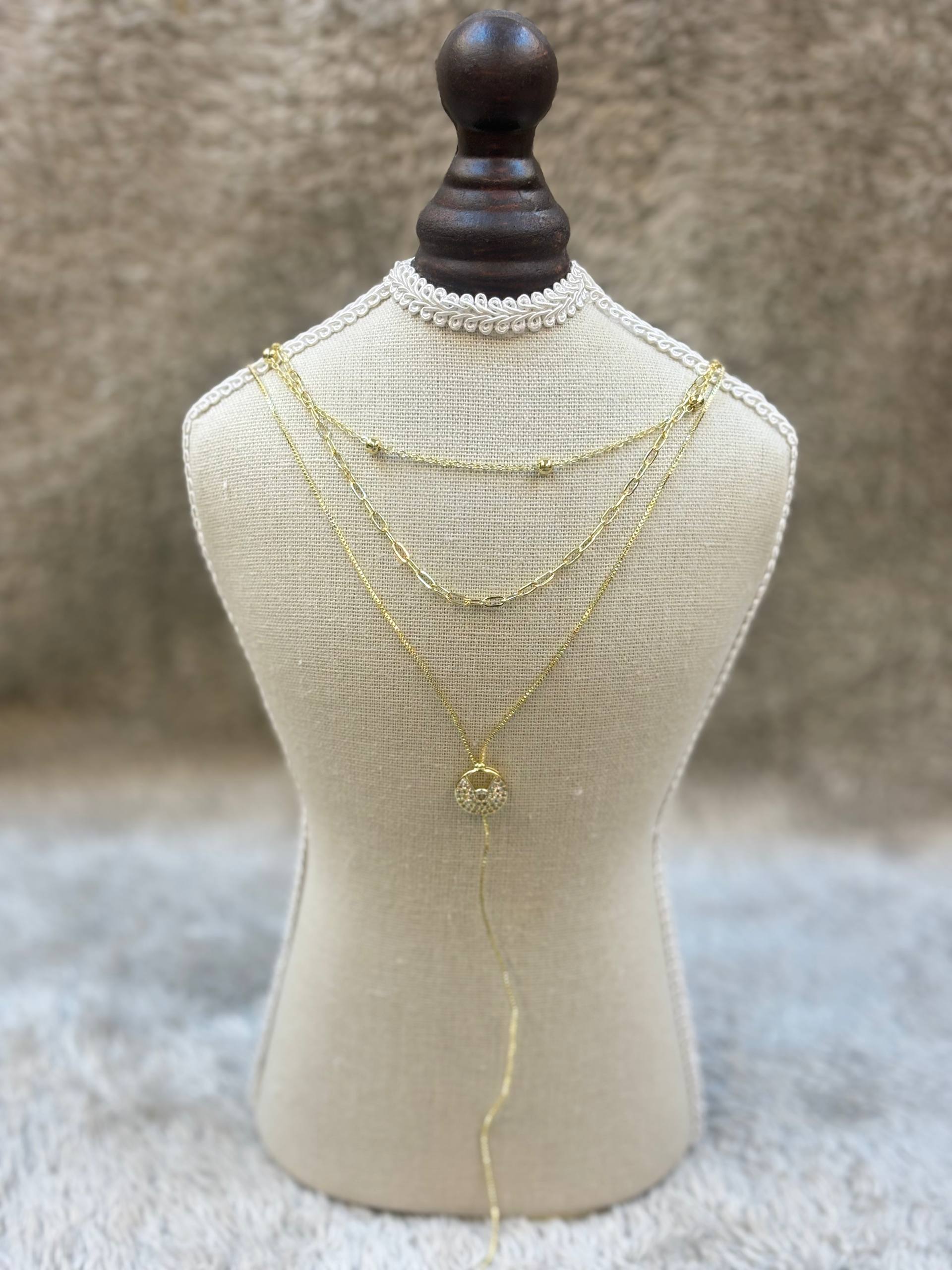 5526 Necklace Gold plated