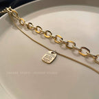 5438  Necklace Stainless steel