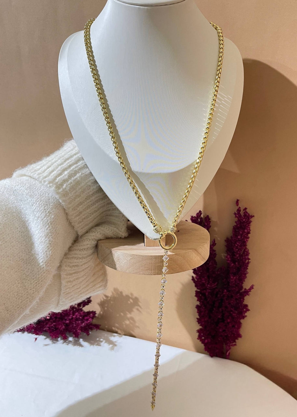 5654 Necklace Gold plated
