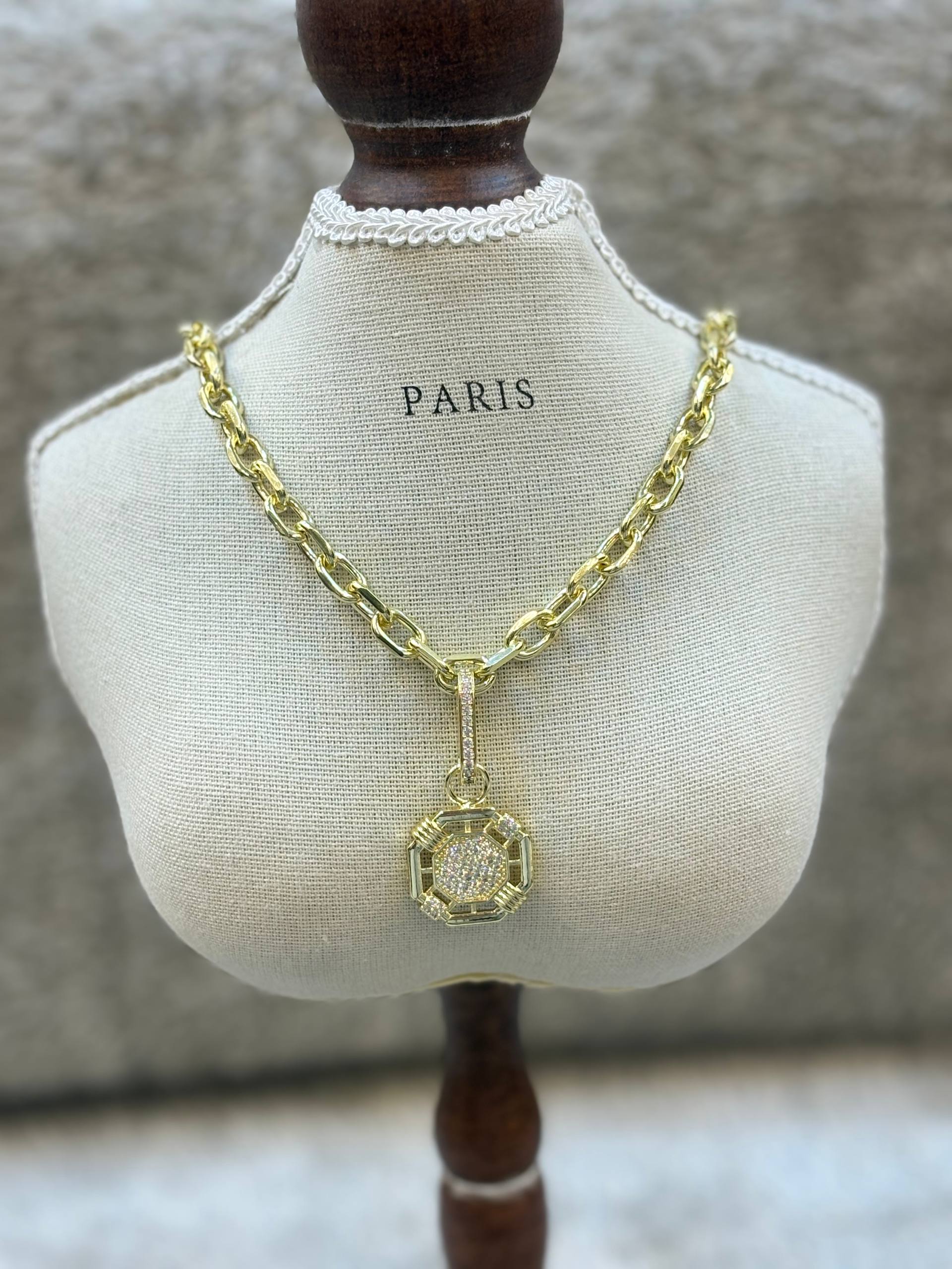 5530Necklace Gold plated