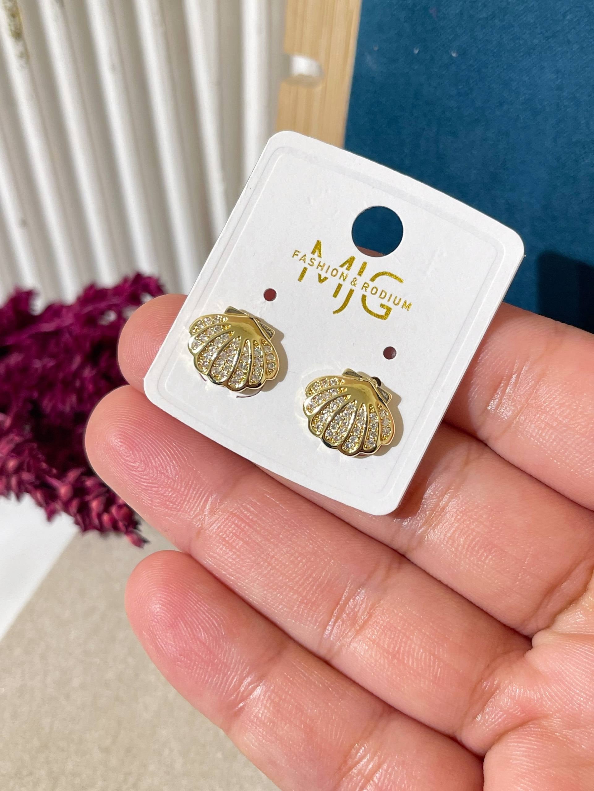 5636 Earrings gold plated