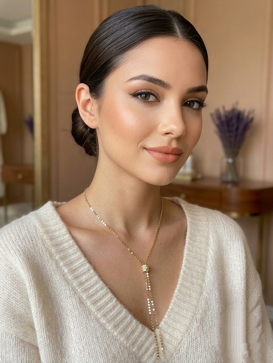 5651 Necklace Gold plated
