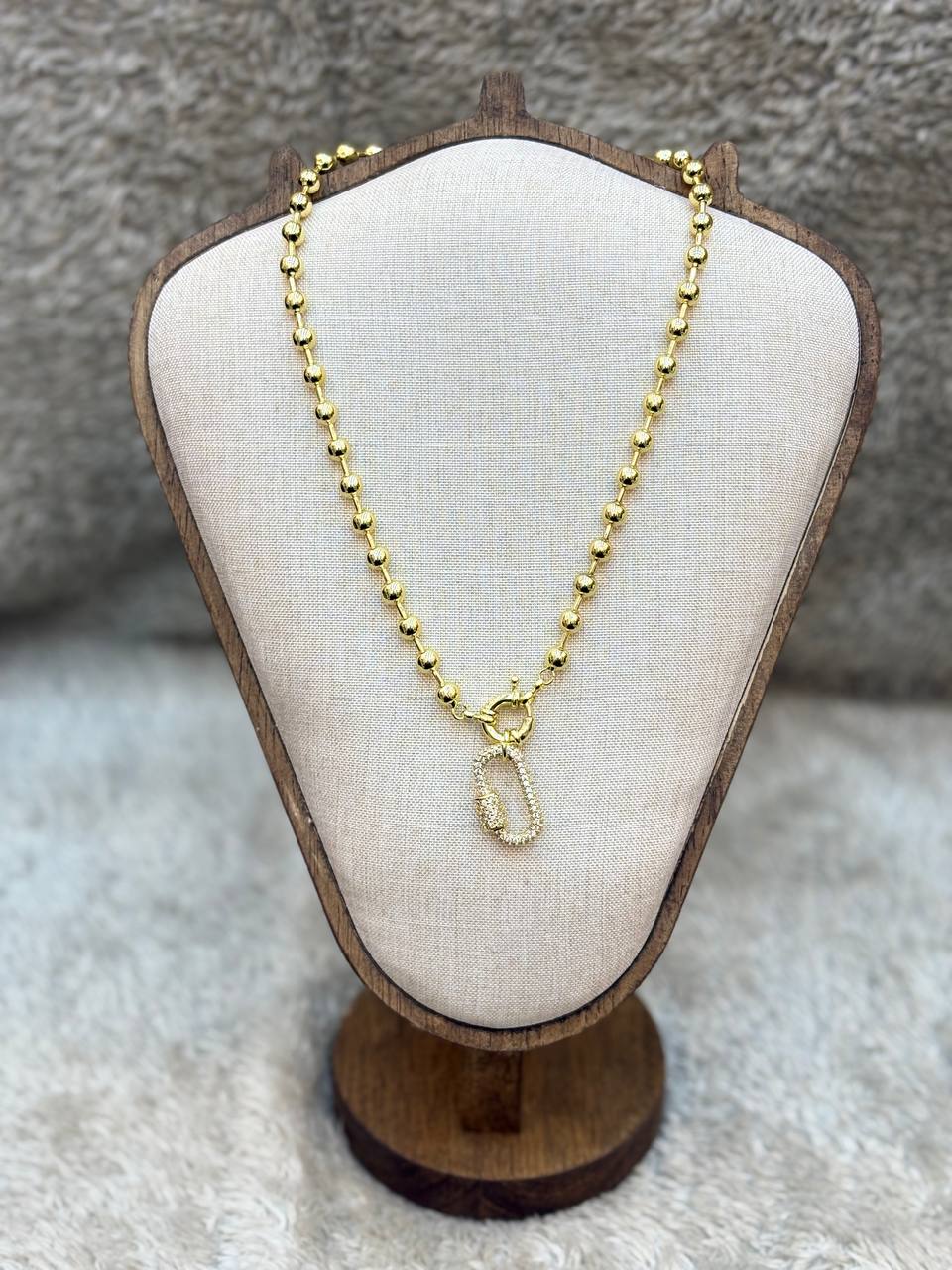 5234 Necklace gold plated