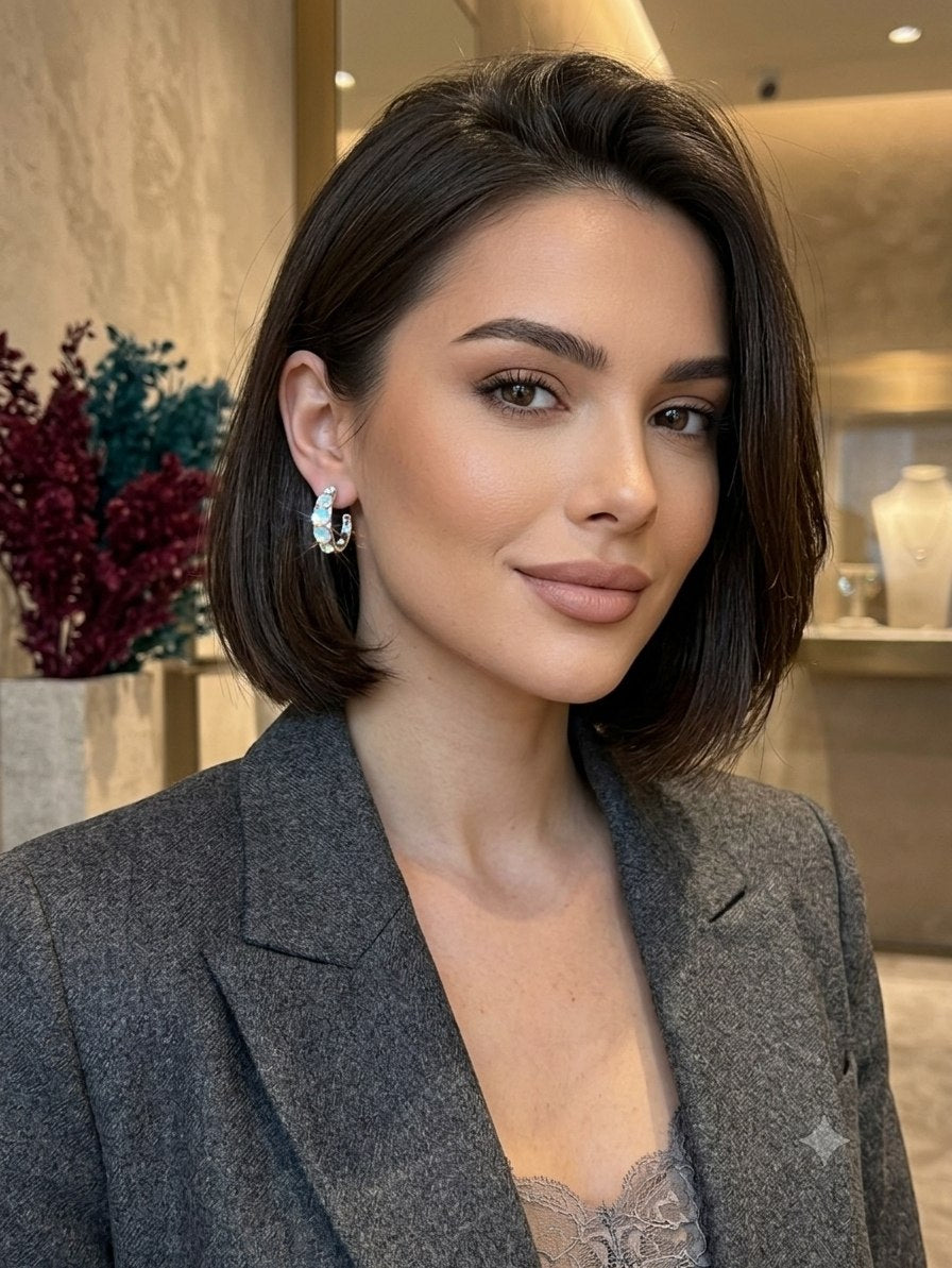 5637 Earrings gold plated