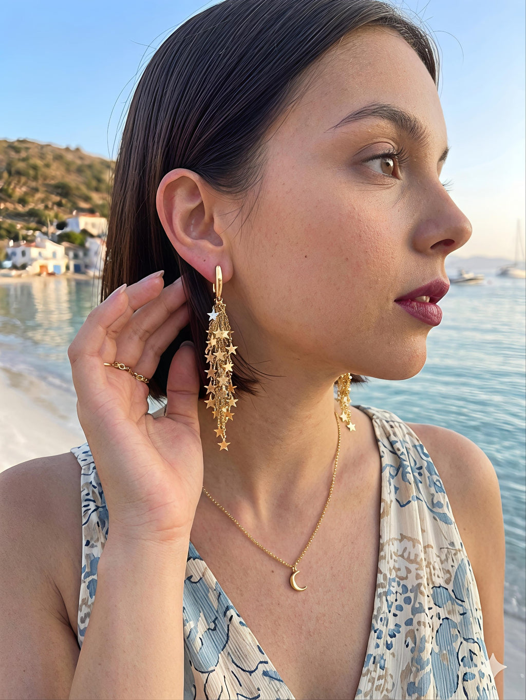 5632 Earrings gold plated