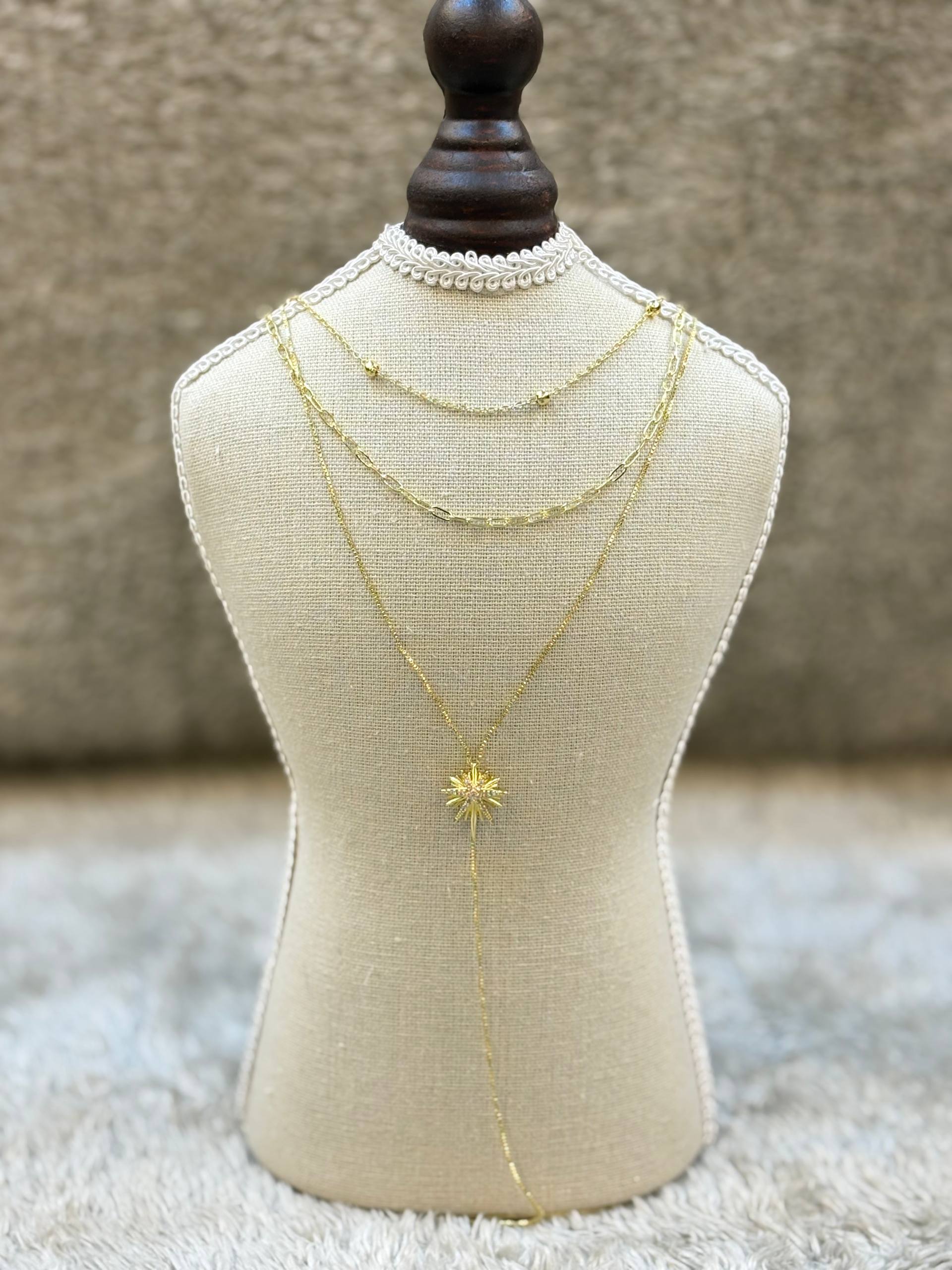 5517 Necklace Gold plated